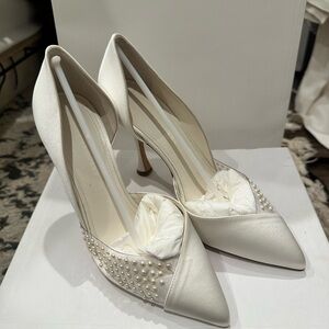 Rime Arodaky White Pearl Sonia Heels